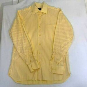 Modena Shirt, Button Up, Cotton, Long Sleeves, Yellow, 16